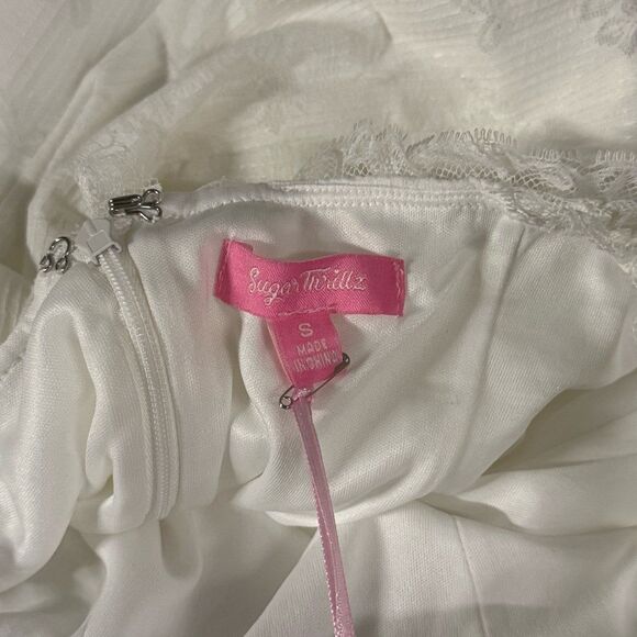 Sugar Thrillz lace pointelle bustier corset dress NWT - Picture 5 of 7